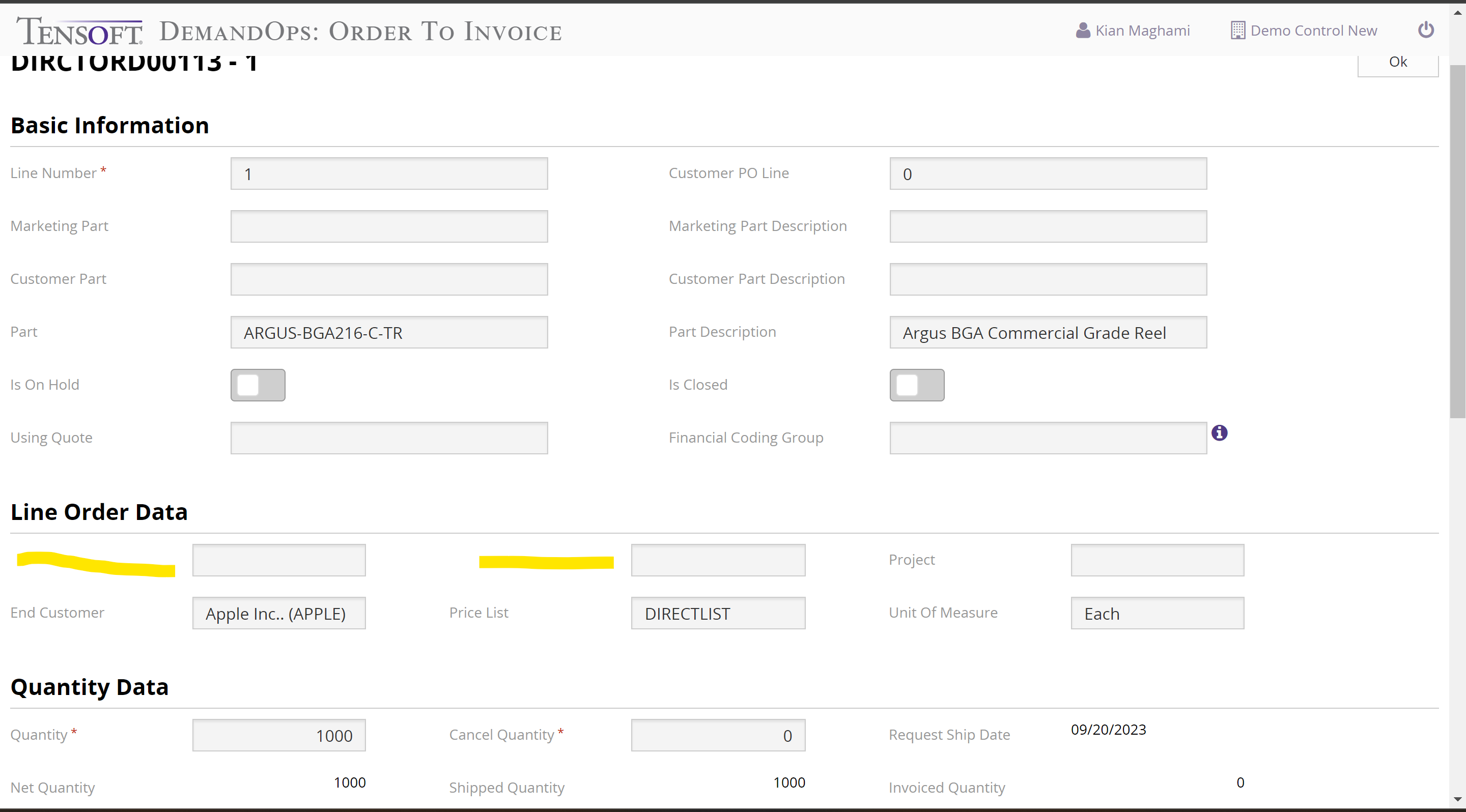 DemandOps Order to Invoice