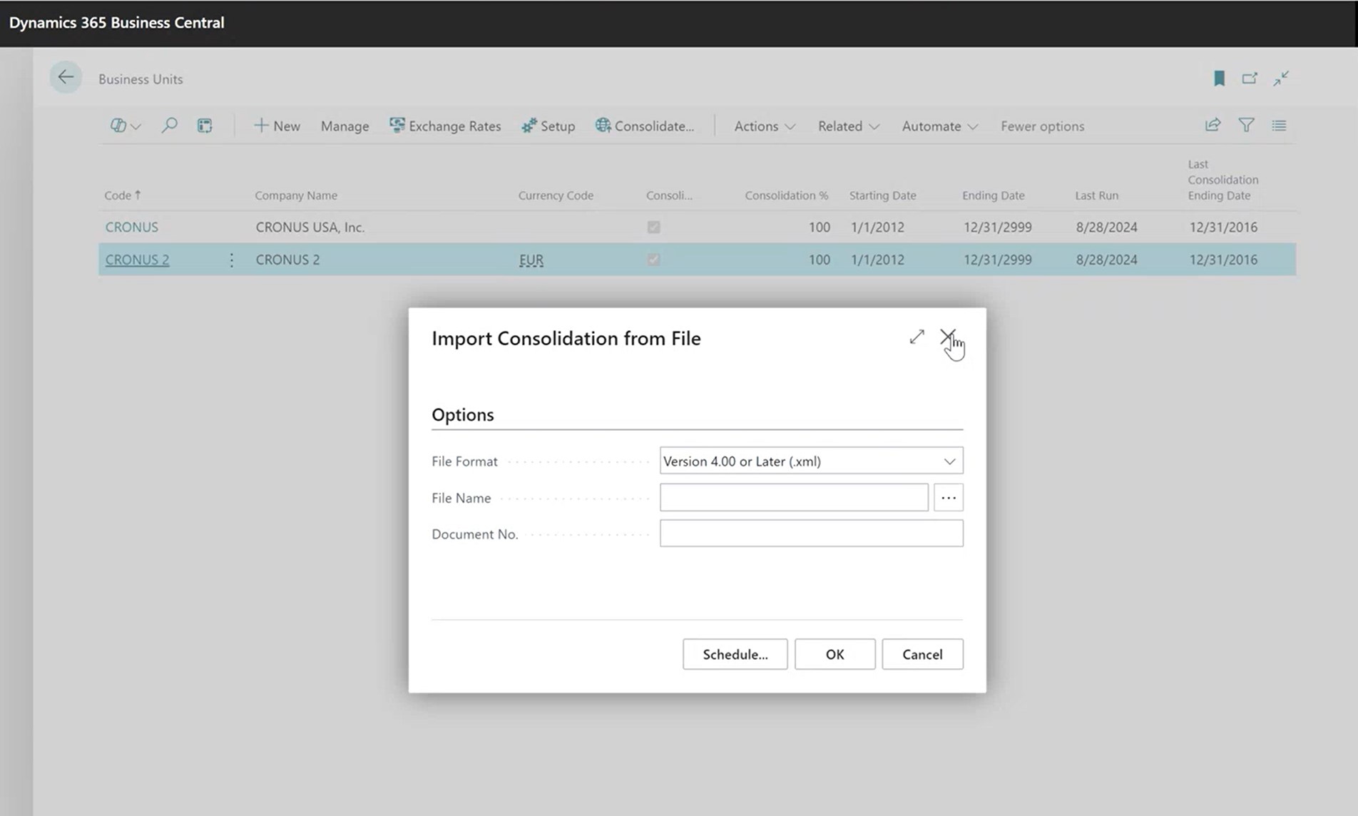 Import Consolidation